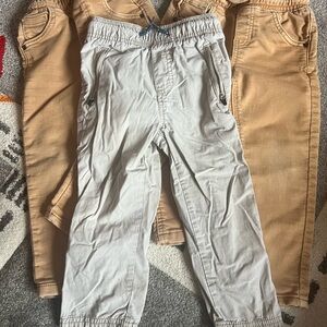 Khaki + Tan Kids Pants 3T bundle